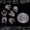 Long Pointed Filigree12mm x 10mm Antiqued Silver Plated Brass Bead Caps - Set of Six - S-BC18